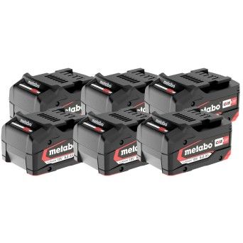 METABO 25152  Set 6 Baterias Lipower 18V5.2 Ah