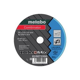 METABO 26872 Disco Inox 76X2,5X10 Mm