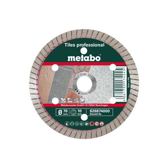 METABO 26874 Disco Diamantado 76X10 Mm Tp