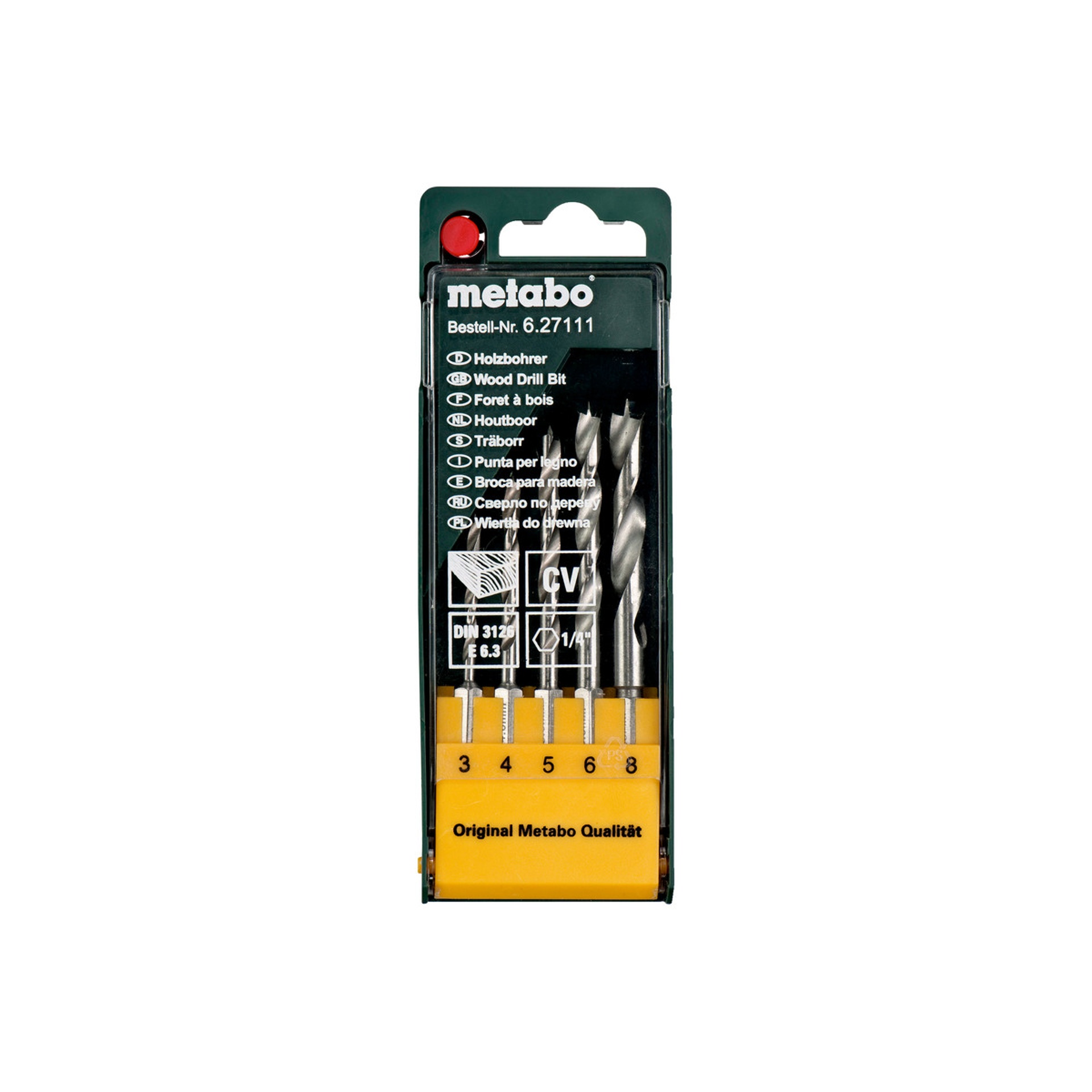 METABO 27111 Conjunto 5 Brocas P/Madeira METABO 27111 Conjunto 5 Brocas P/Madeira