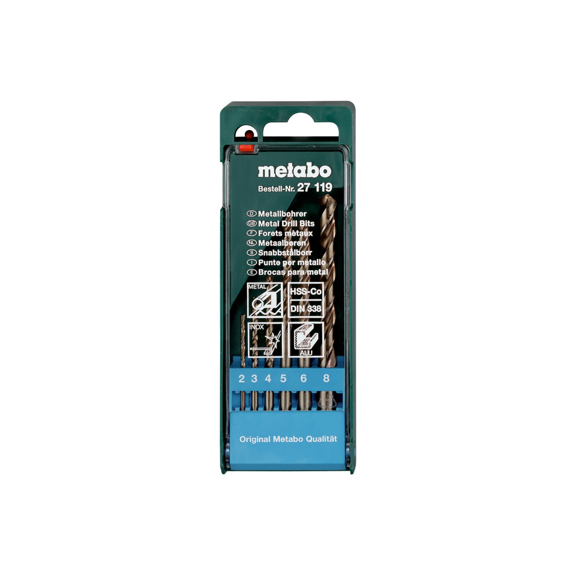 METABO 27119 Jg.6 Brocas Hssestoj.Plast# METABO 27119 Jg.6 Brocas Hssestoj.Plast#