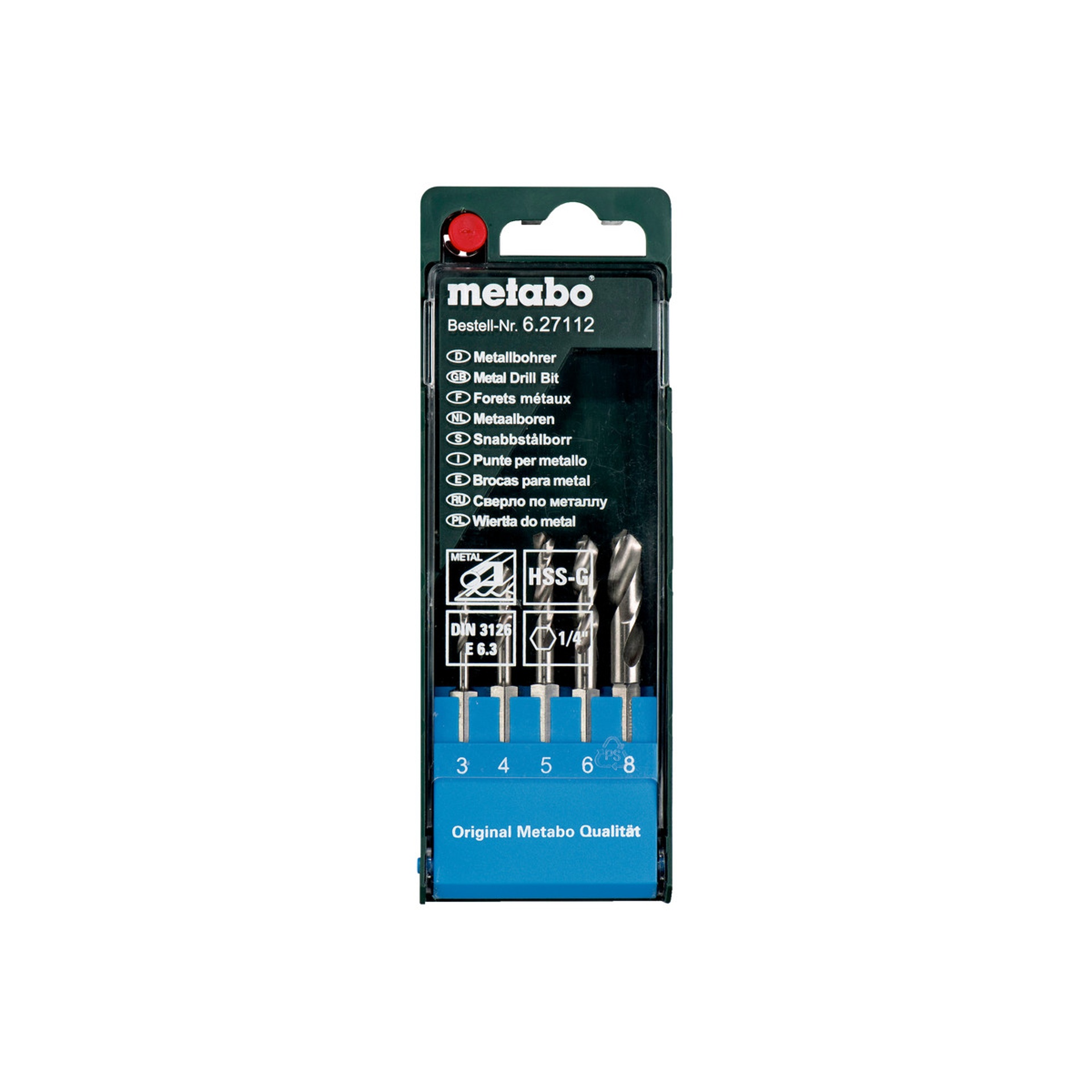 METABO 27112 Conjunto 5 Brocas Hss METABO 27112 Conjunto 5 Brocas Hss