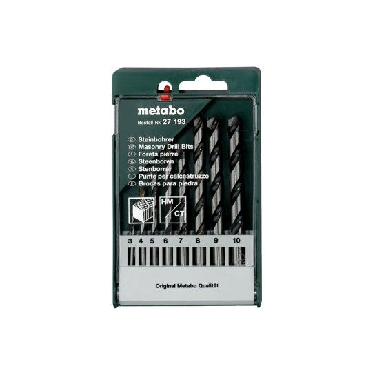 METABO 27193  Jg.8 Brocas (Estoj.Plastico)