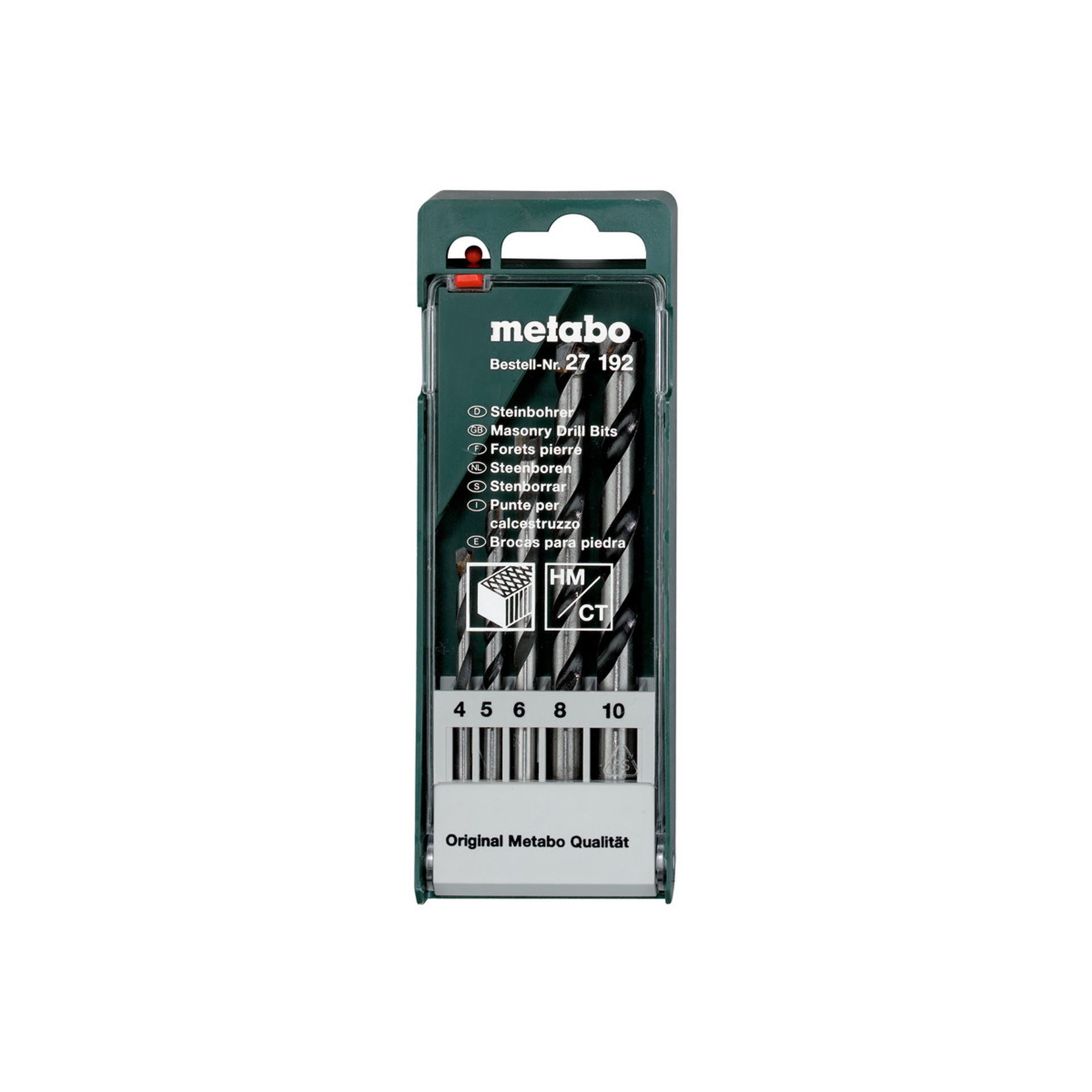 METABO 27192 Jogo 5 Brocas P/ Pedra