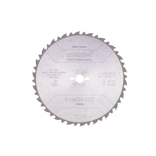METABO 28017 Serra Circular 350X30 22Wz
