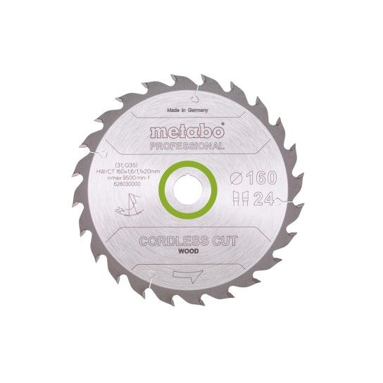 METABO 28030 Serra Circular 160X20,24Wz