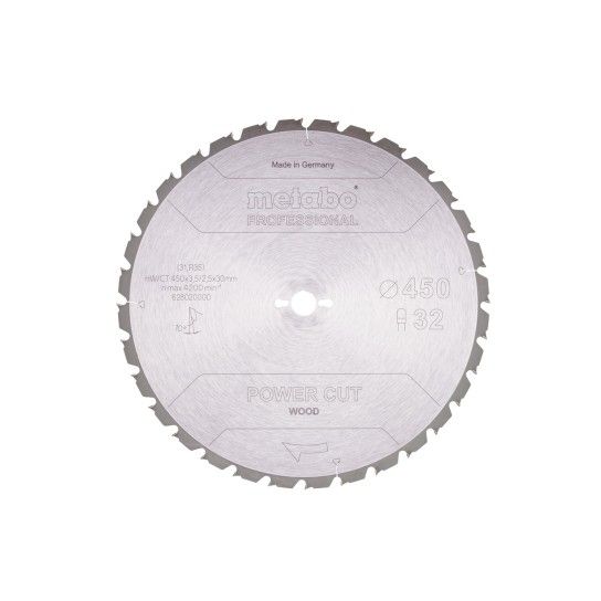 METABO 28020 Serra Circular 450X30,32Wz