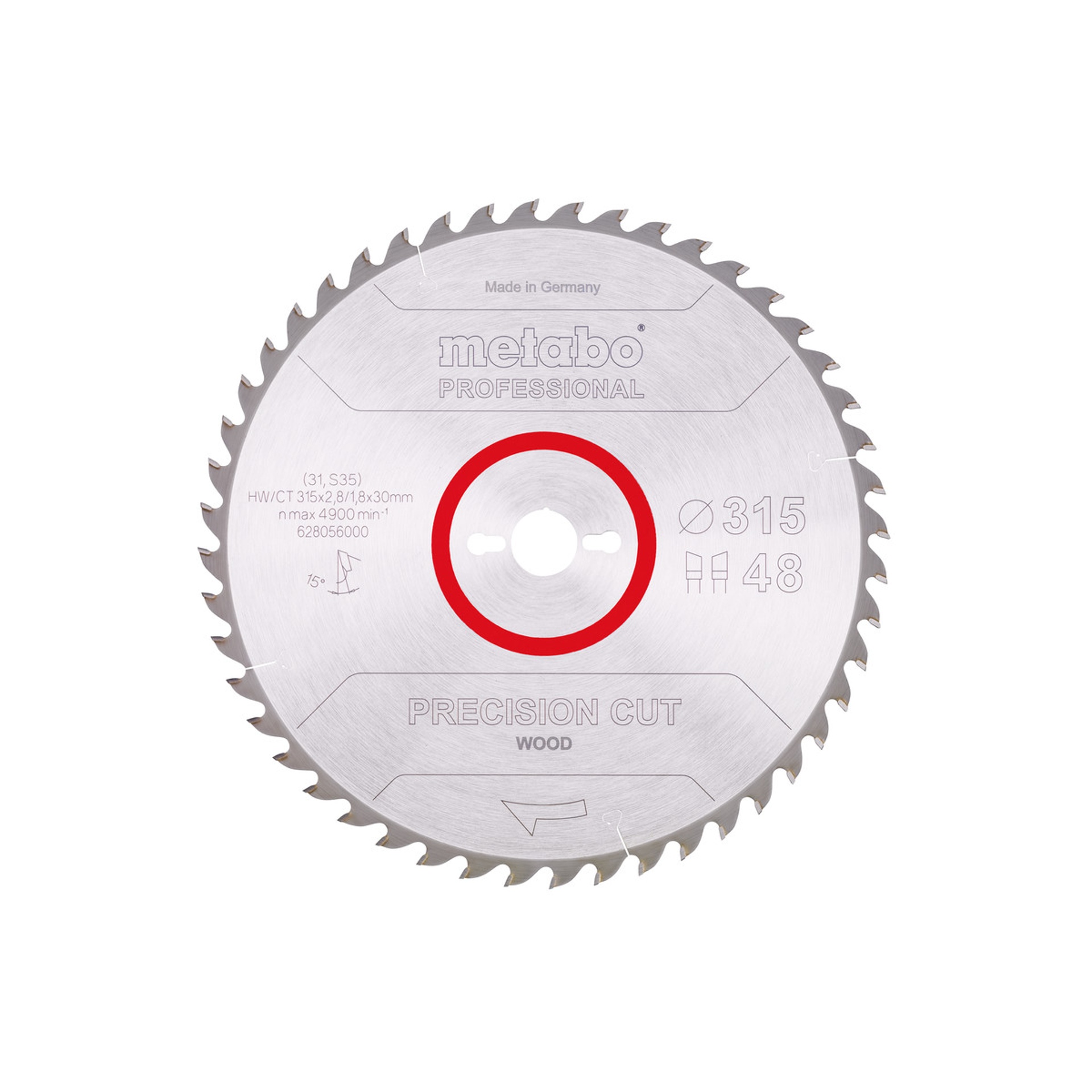 METABO 28056 Serra Circular 315X30, 48 Wz