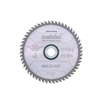 METABO 28073 Serra Circular 160X20 54Wz