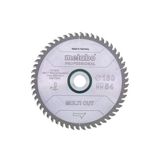 METABO 28073 Serra Circular 160X20 54Wz