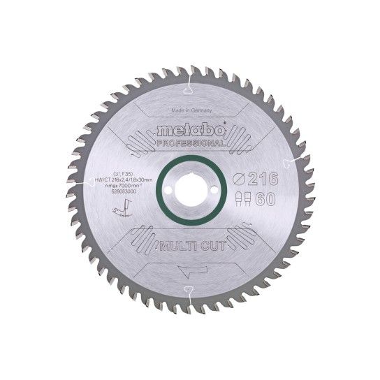 METABO 28083 Serra Circular 216X2,4X30X60D