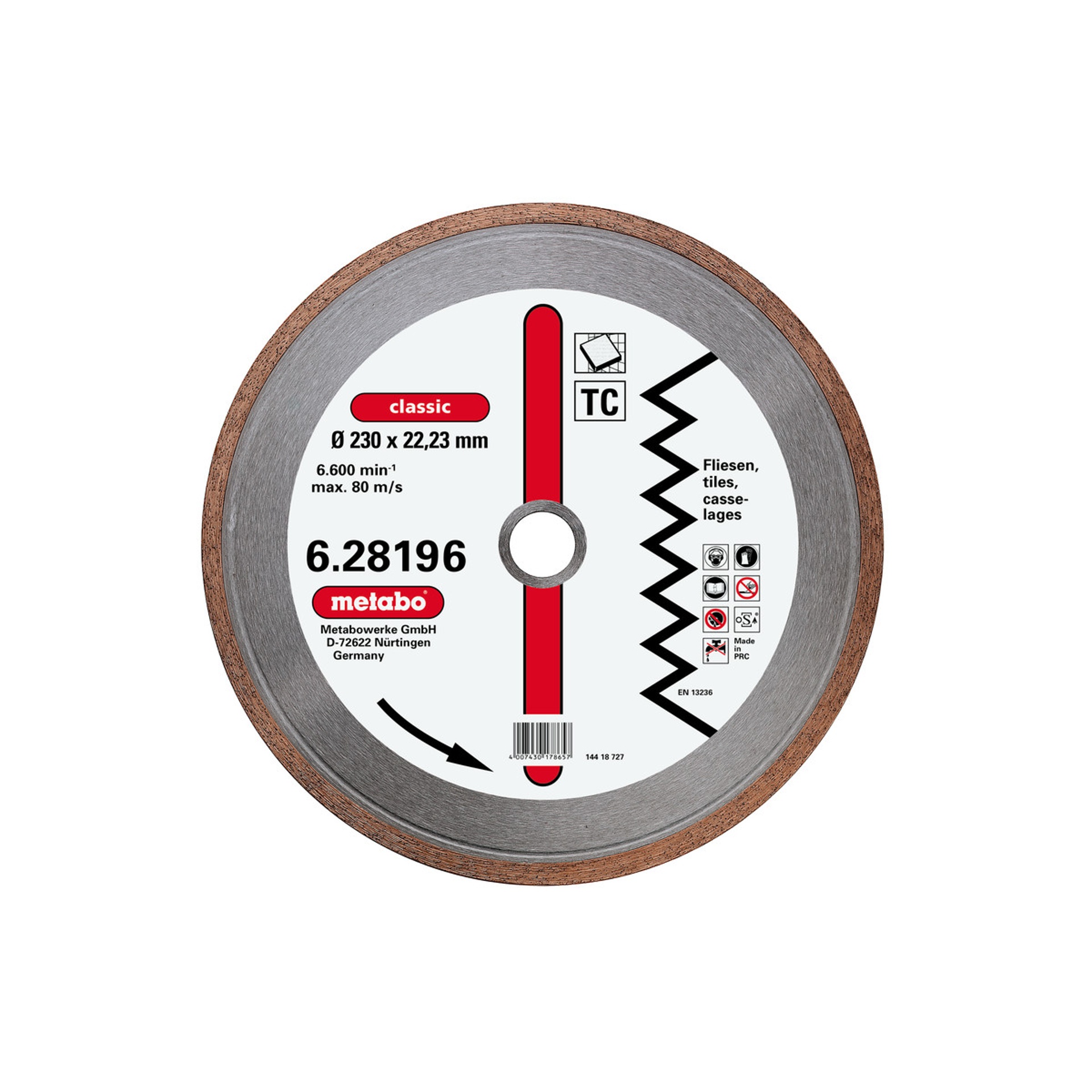 METABO 28196 Disco Diamantado 230X22,23Mm