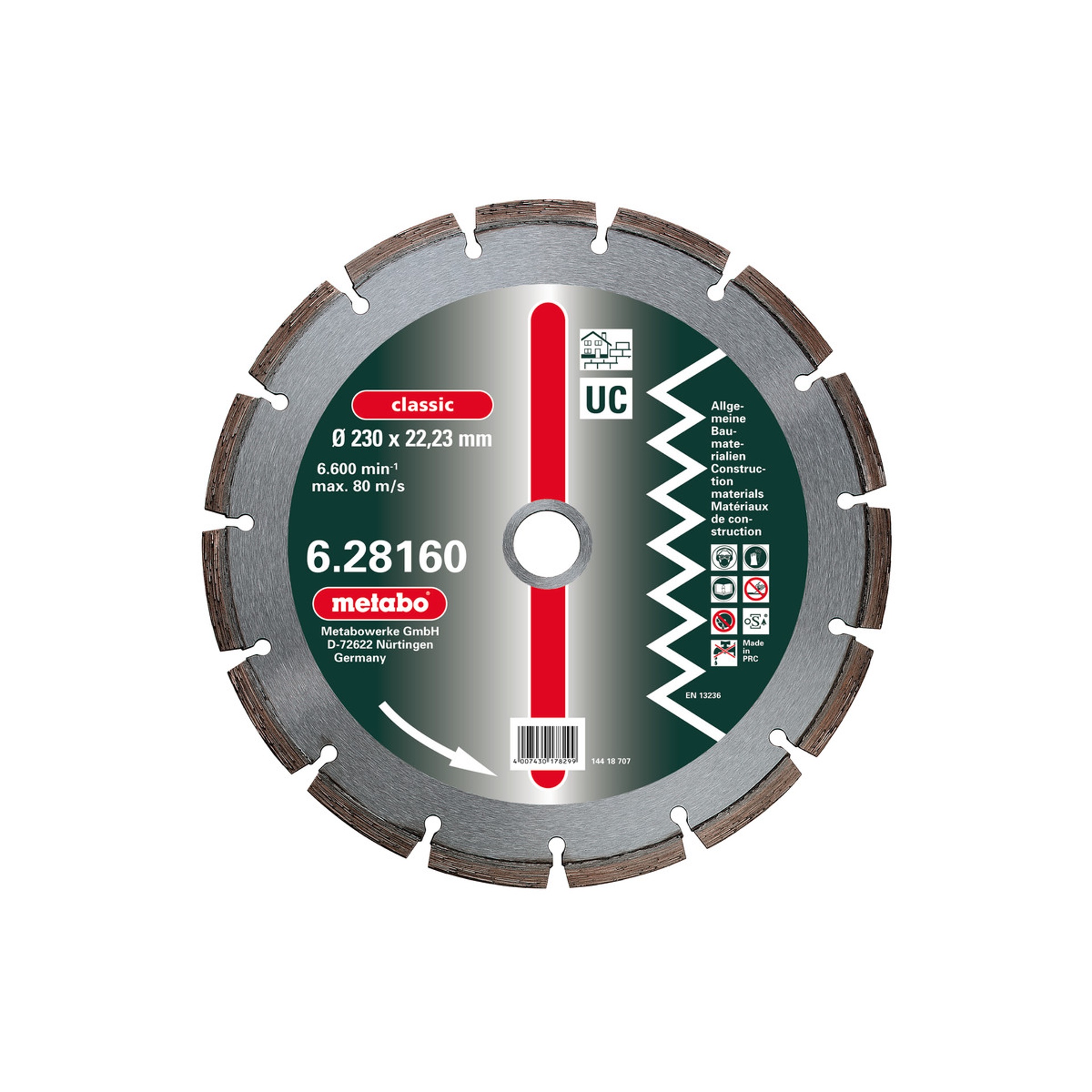 METABO 28156 Disco Diamantado 115X22,23Mm METABO 28156 Disco Diamantado 115X22,23Mm