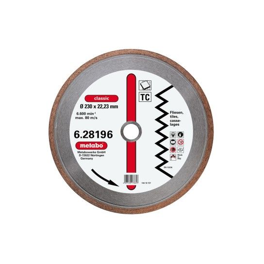 METABO 28196 Disco Diamantado 230X22,23Mm