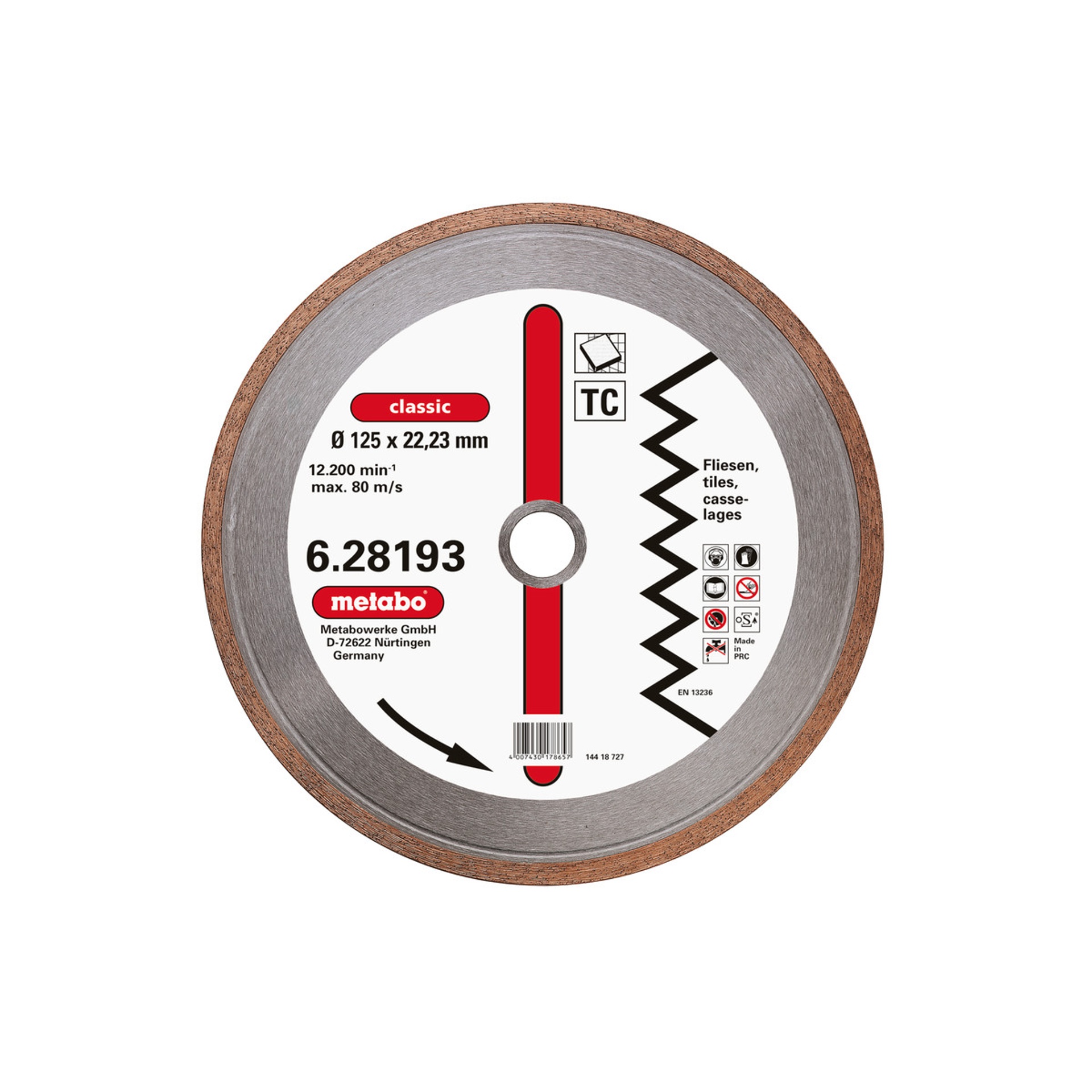 METABO 28193 Disco Diamantado 125X22,23Mm