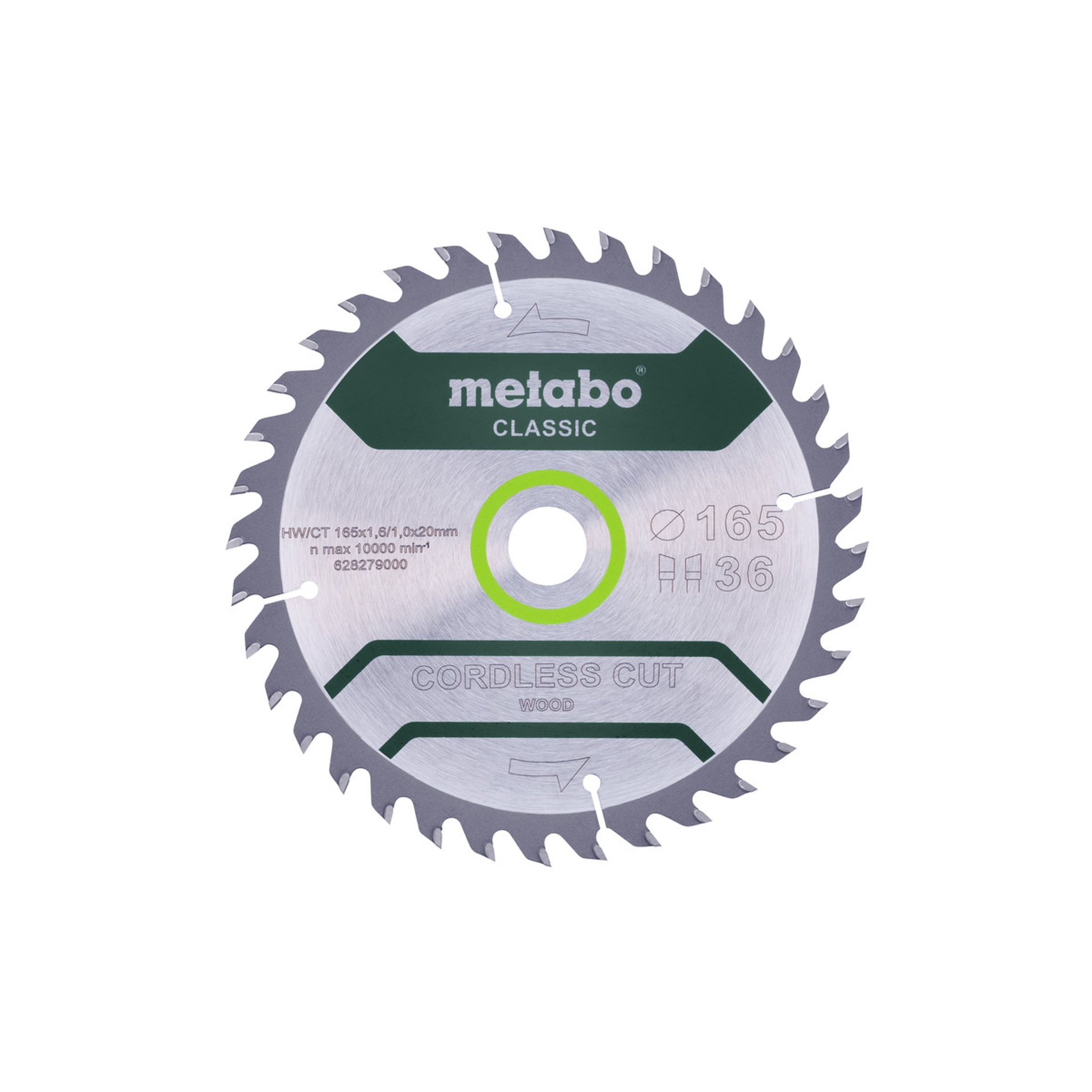 METABO 28279 Serra Circular 165X20 Z36 Fz