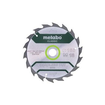 METABO 28272 Serra Circular  165X20, 18 Wz