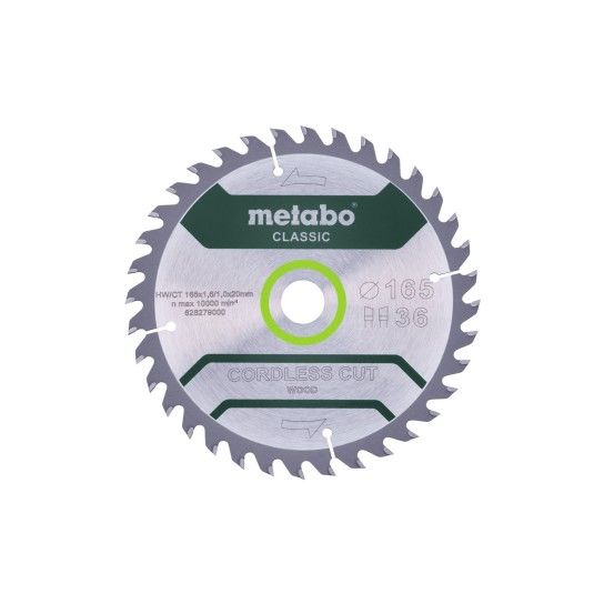 METABO 28279 Serra Circular 165X20 Z36 Fz