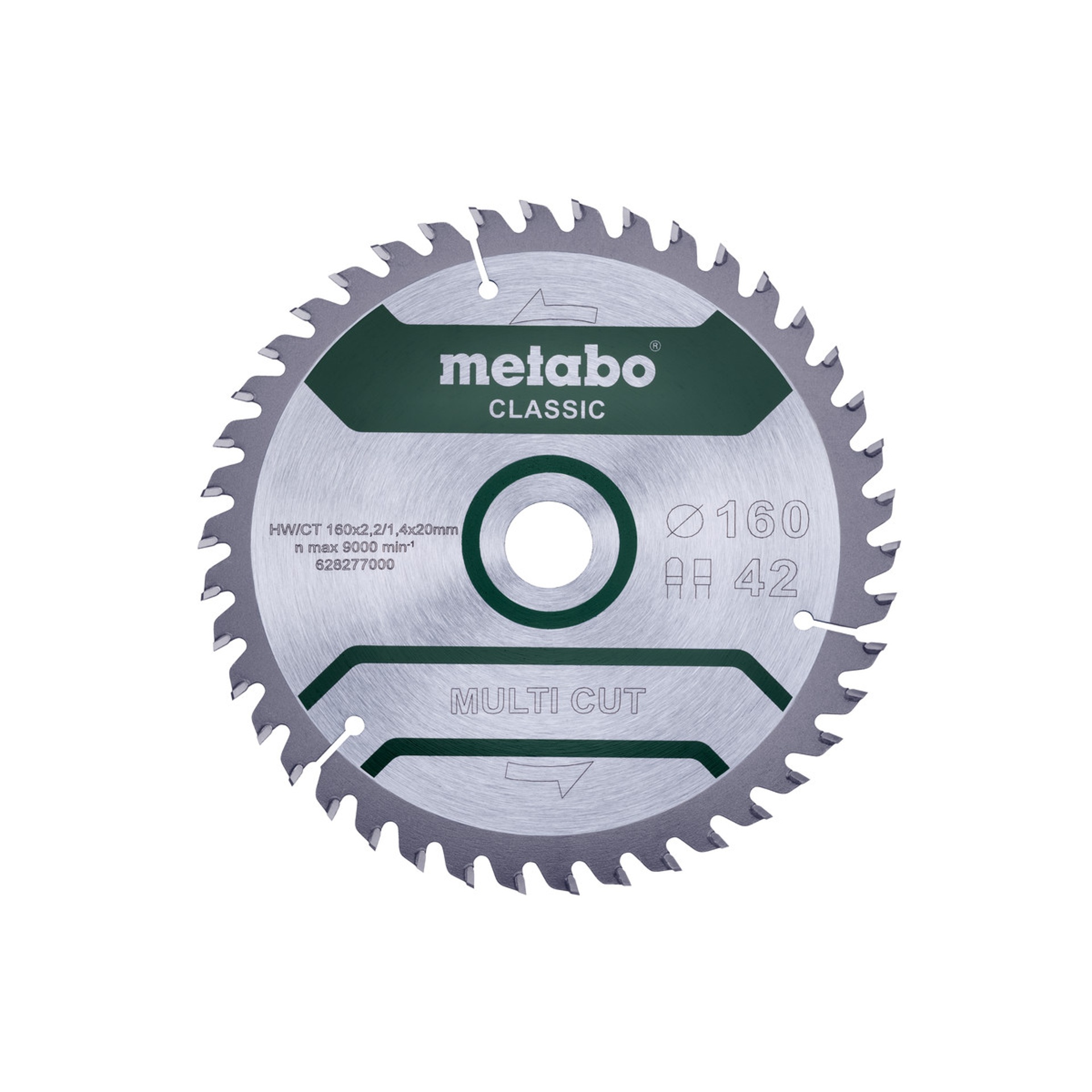 METABO 28277 MADEIRA Serra Classic 160X2,2X20 Z42 Fz/Tz