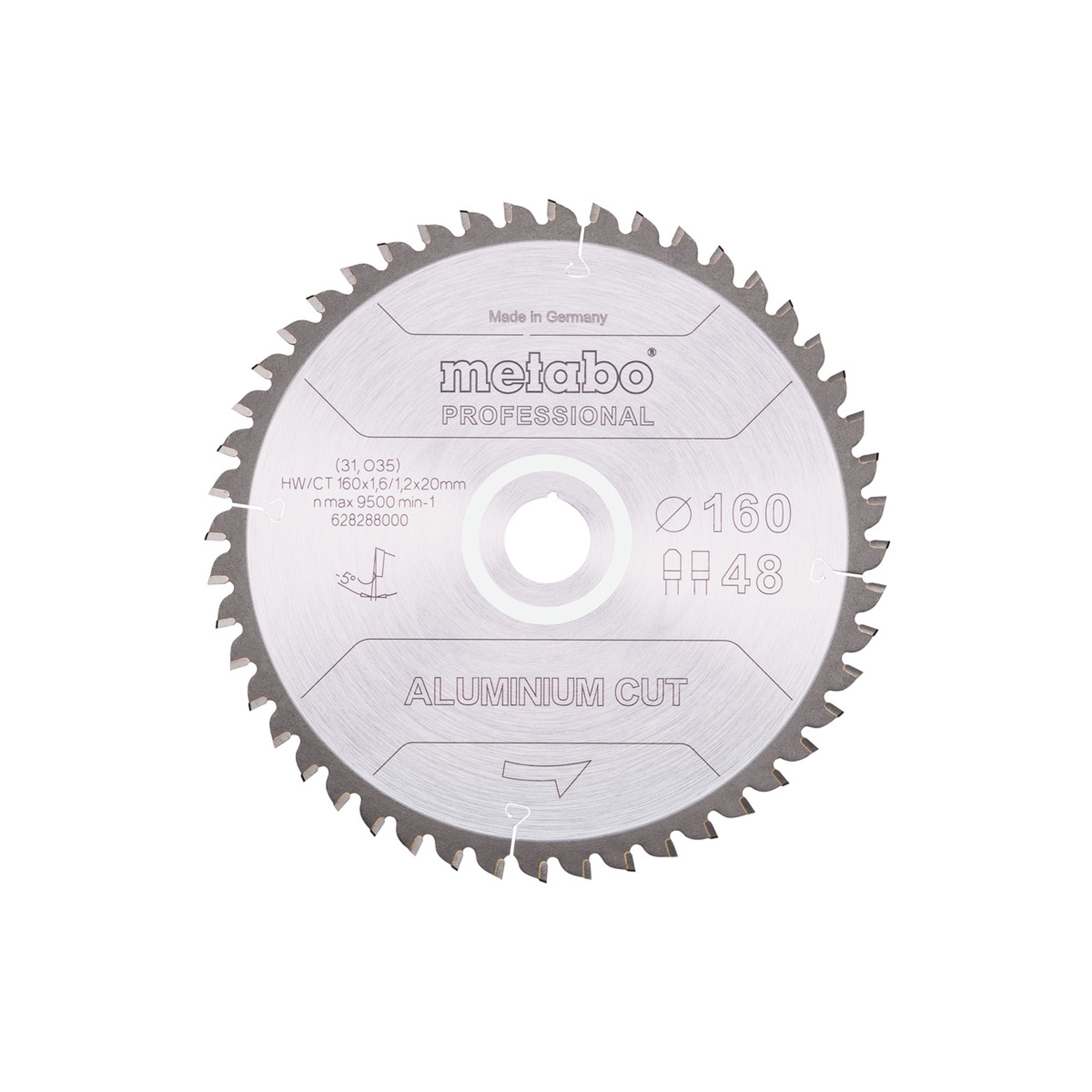 METABO 28288 ALUMINIO Serra Prof 160X1,6X20 Z48 Fz/Tz