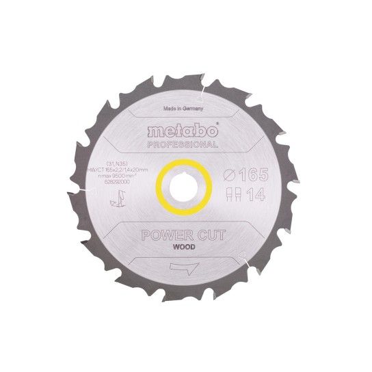 METABO 28292 MADEIRA Serra Prof 165X20 14Fz/Fa 10