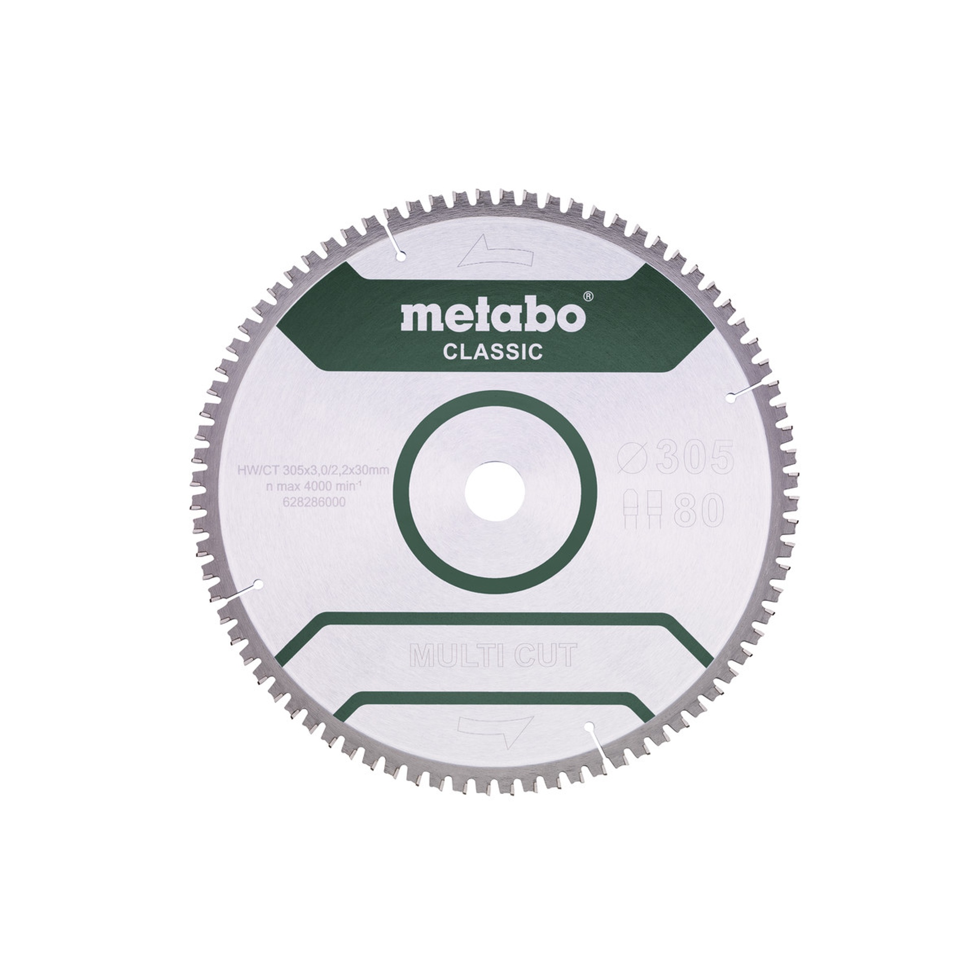 METABO 28286 MADEIRA Serra Classic 305X3,0X30 Z80 Fz/Tz METABO 28286 MADEIRA Serra Classic 305X3,0X30 Z80 Fz/Tz