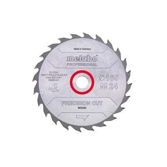 METABO 28290 MADEIRA Serra Prof 165X2,2X20 Z24 Wz
