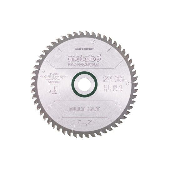 METABO 28293 MADEIRA Serra Multi Prof 165X20 Z54 Wz