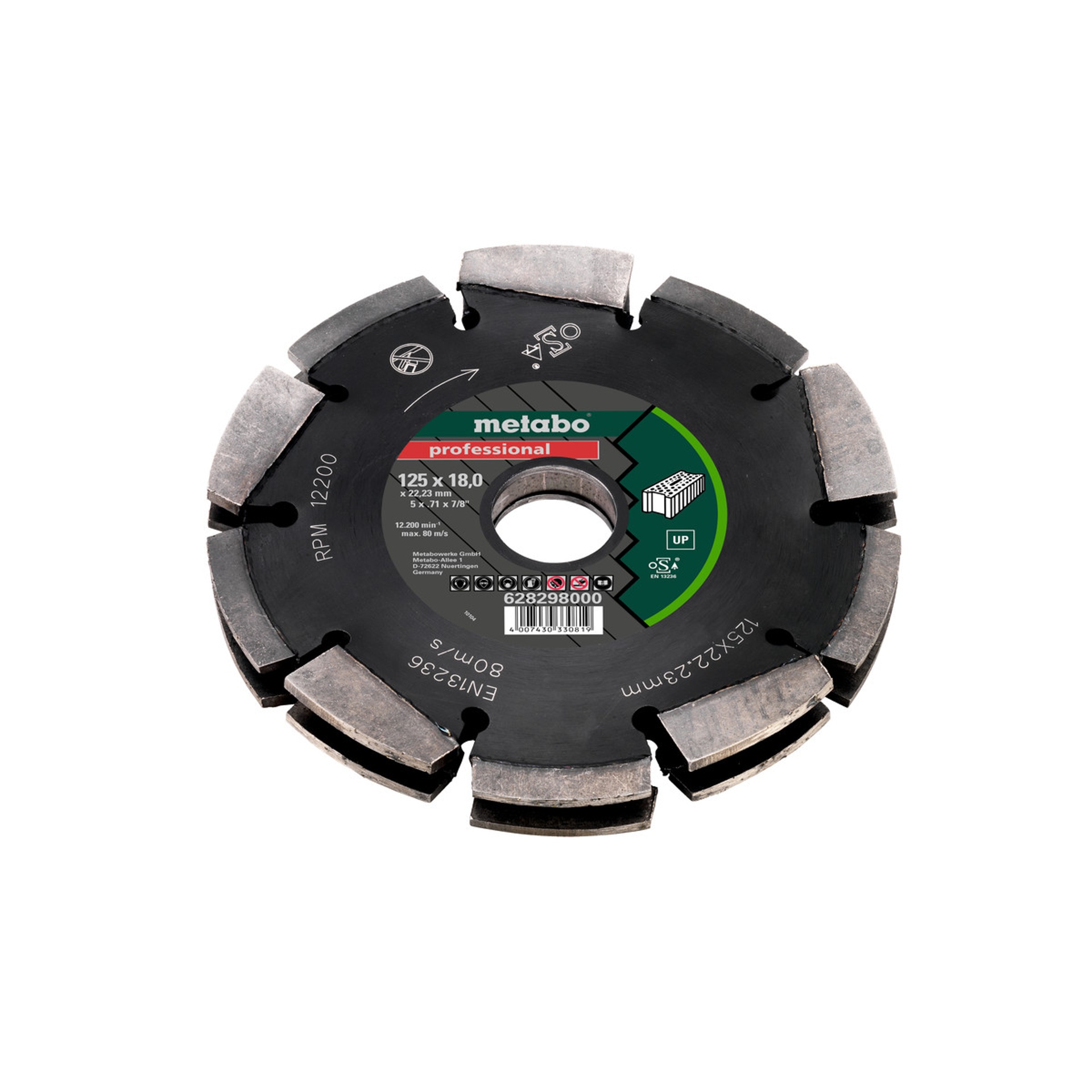 METABO 28298 Discos Diamantados 125X18X22,23 METABO 28298 Discos Diamantados 125X18X22,23