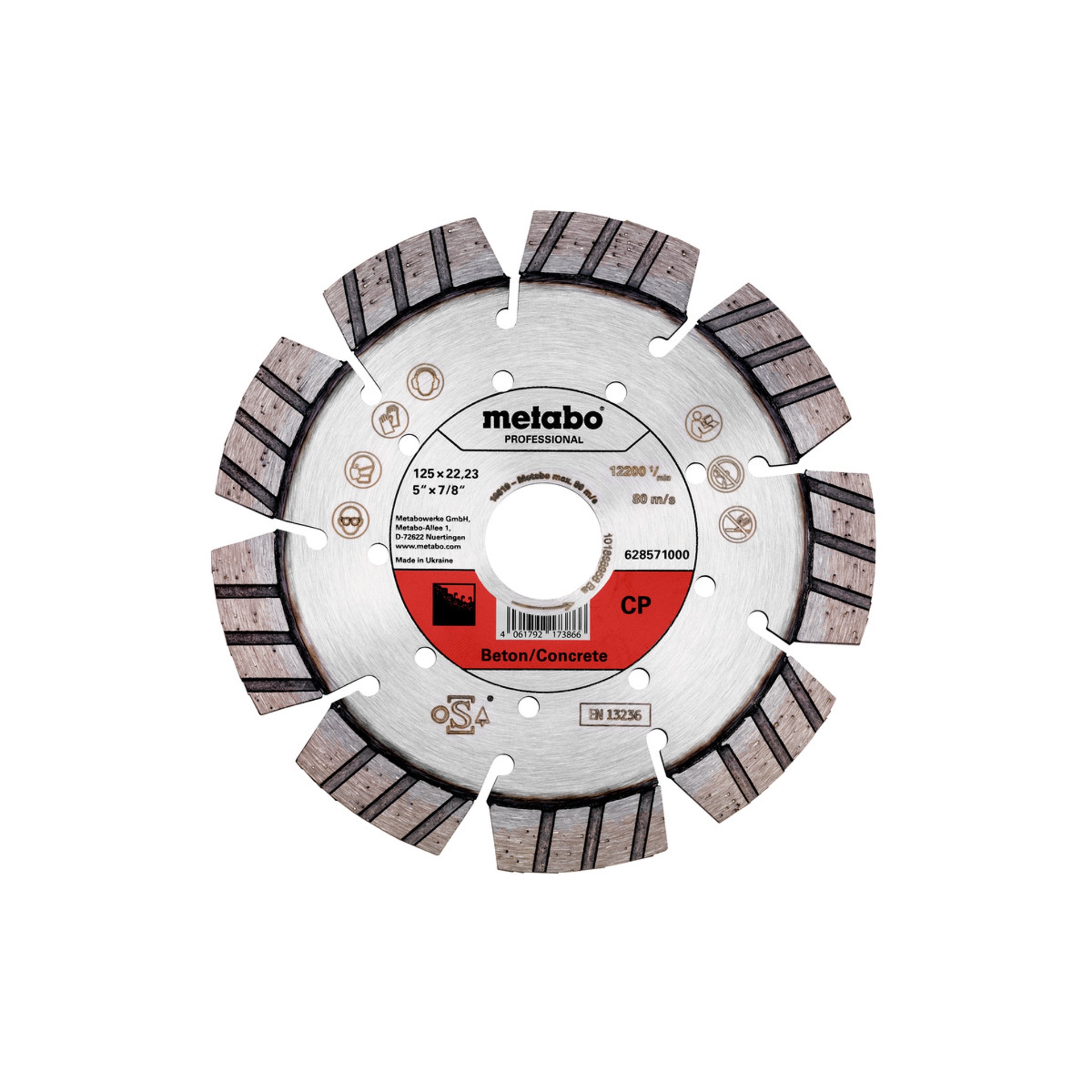 METABO 28571 Disco Diam. 125X22,23 Cp METABO 28571 Disco Diam. 125X22,23 Cp