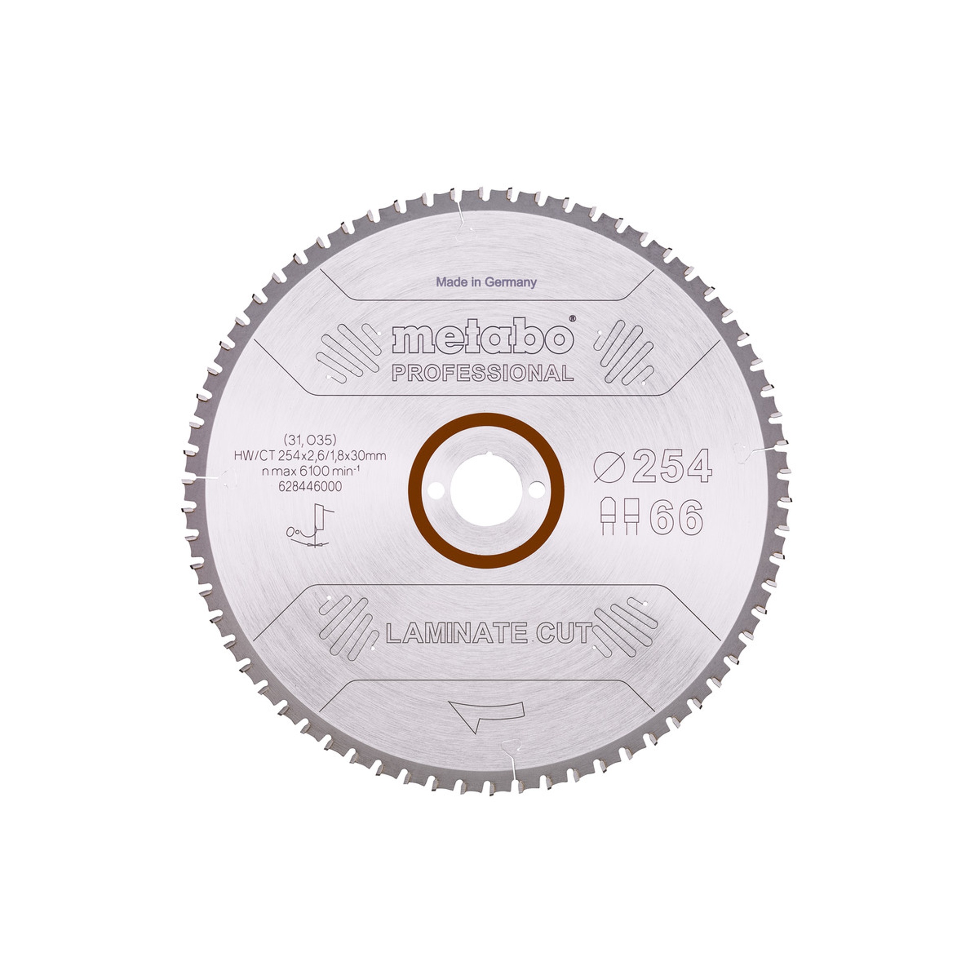 METABO 28446 LAMINADO Serra Prof 254X2,6X30 Z66 Fz/Tz