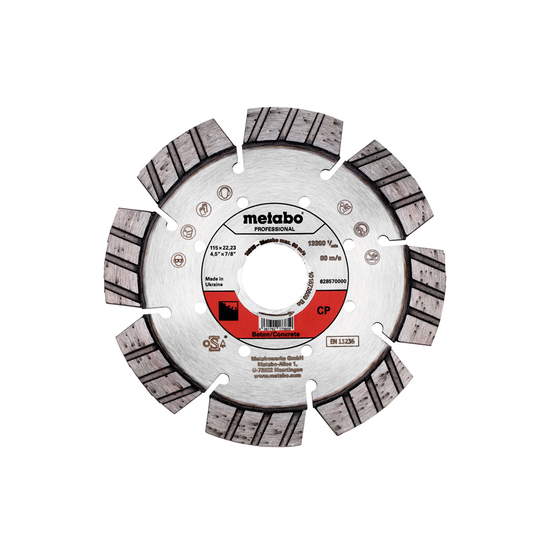 METABO 28570 Disco Diam. 115X22,23 Cp METABO 28570 Disco Diam. 115X22,23 Cp