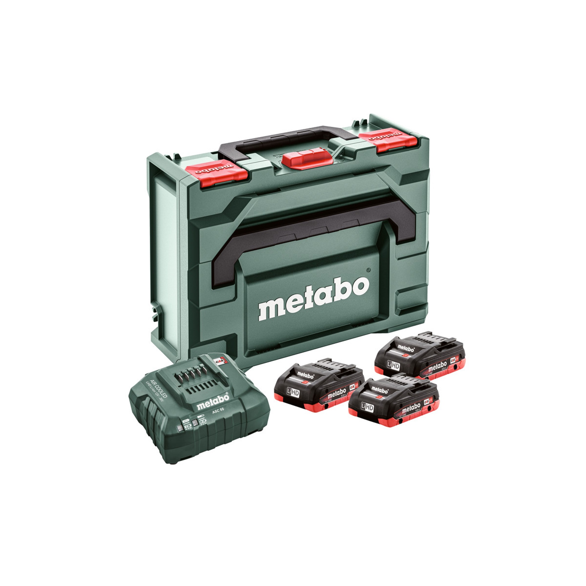 METABO 85133 SET LiHD 4,0Ah 3 Baterias + Carregador METABO 85133 SET LiHD 4,0Ah 3 Baterias + Carregador