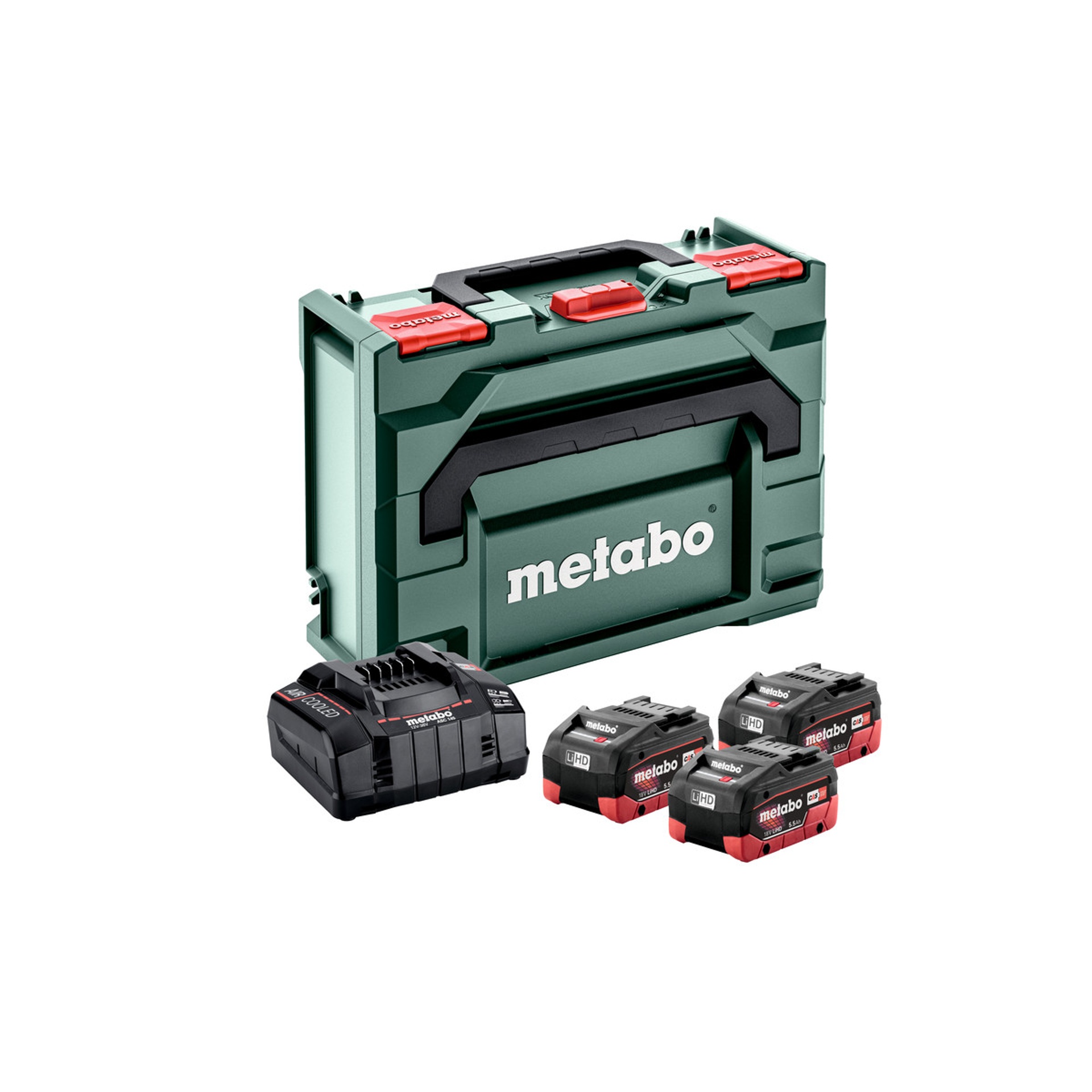 METABO 85069 SET LiHD 5,5Ah 3 Baterias + Carregador METABO 85069 SET LiHD 5,5Ah 3 Baterias + Carregador