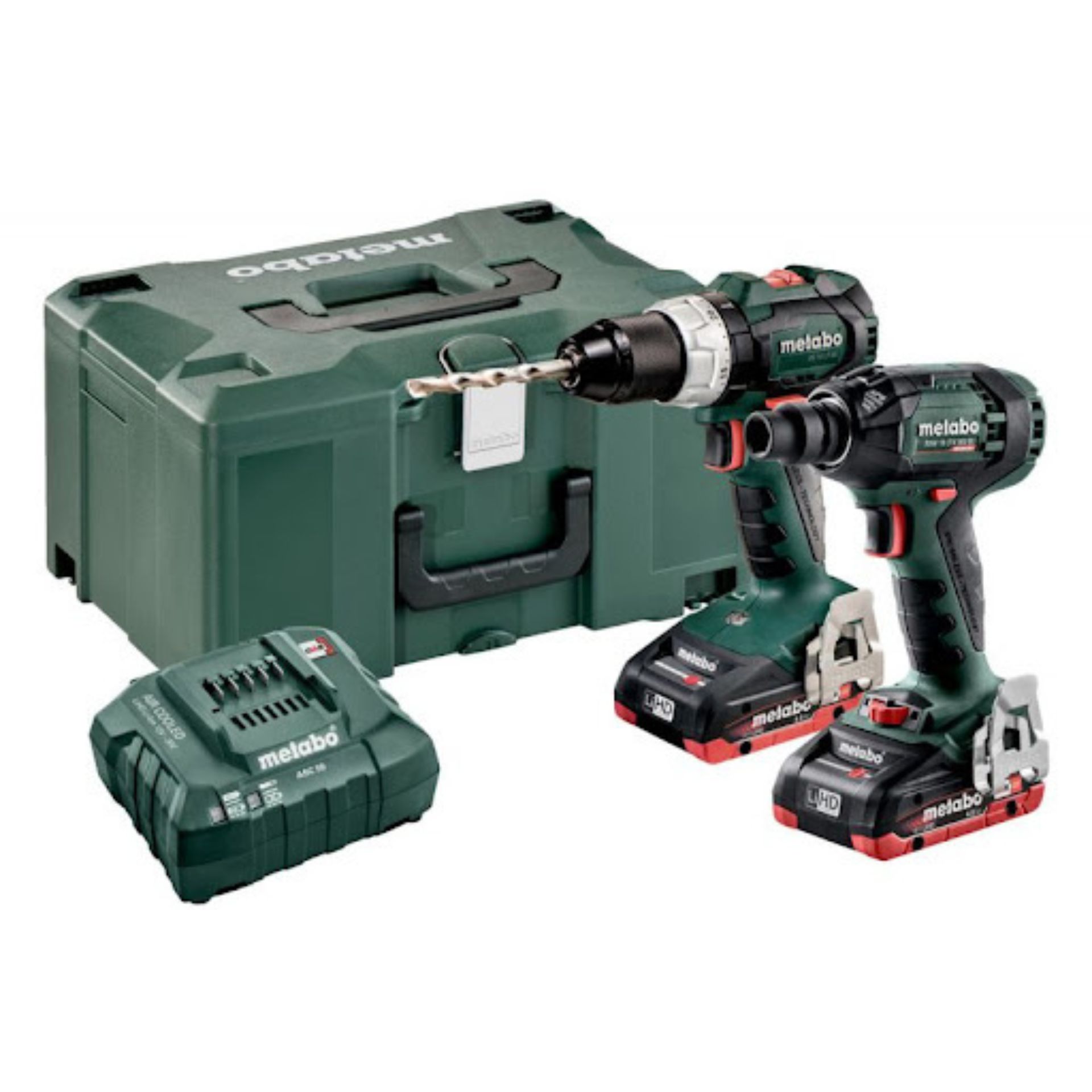 METABO COMBO SET 2.1.16 18 V 4.0Ah LiHD BSLTBL+SSW Berb./Aparaf.Chave Impacto Bl S/Fio METABO COMBO SET 2.1.16 18 V 4.0Ah LiHD BSLTBL+SSW Berb./Aparaf.Chave Impacto Bl S/Fio