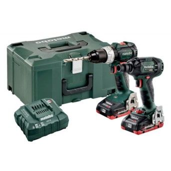 METABO COMBO SET 2.1.16 18 V 4.0Ah LiHD BSLTBL+SSW Berb./Aparaf.Chave Impacto Bl S/Fio