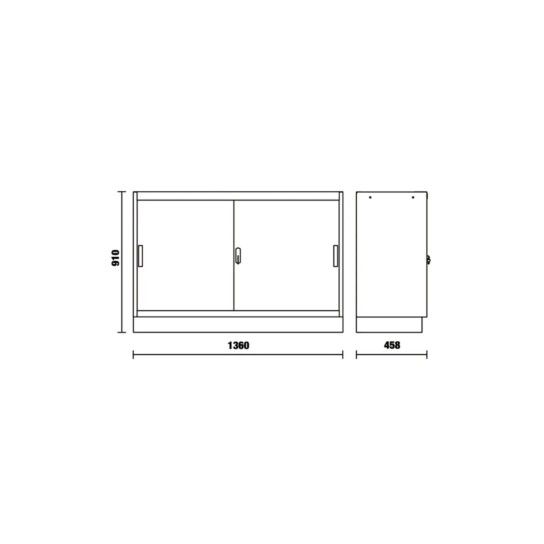 BETA 45000229 C45PRO MAL Modulo Fixo C/ 2 Portas