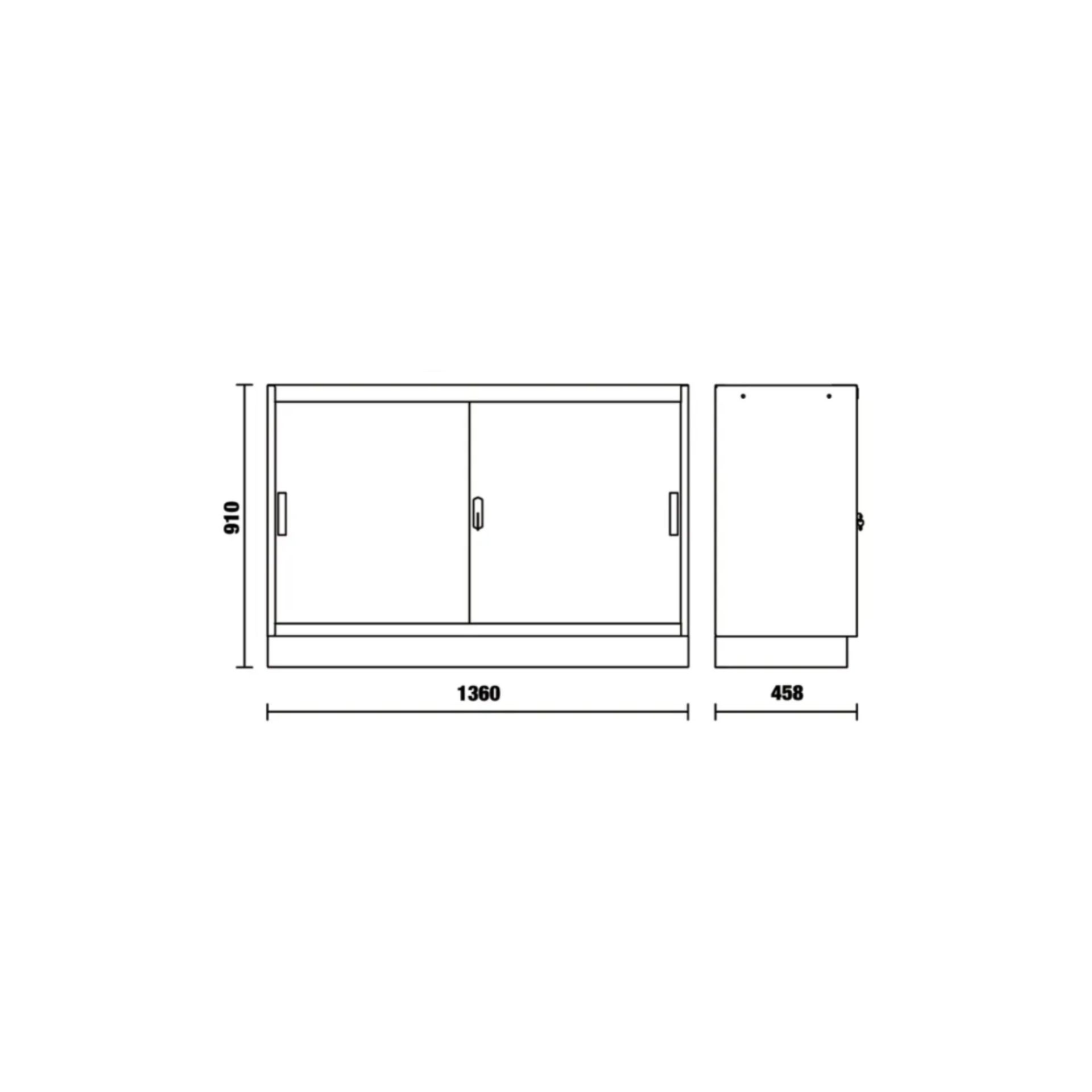 BETA 45000229 C45PRO MAL Modulo Fixo C/ 2 Portas