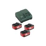 METABO 85049 SET 4 Ah 3 Baterias + Carregador METABO 85049 SET 4 Ah 3 Baterias + Carregador