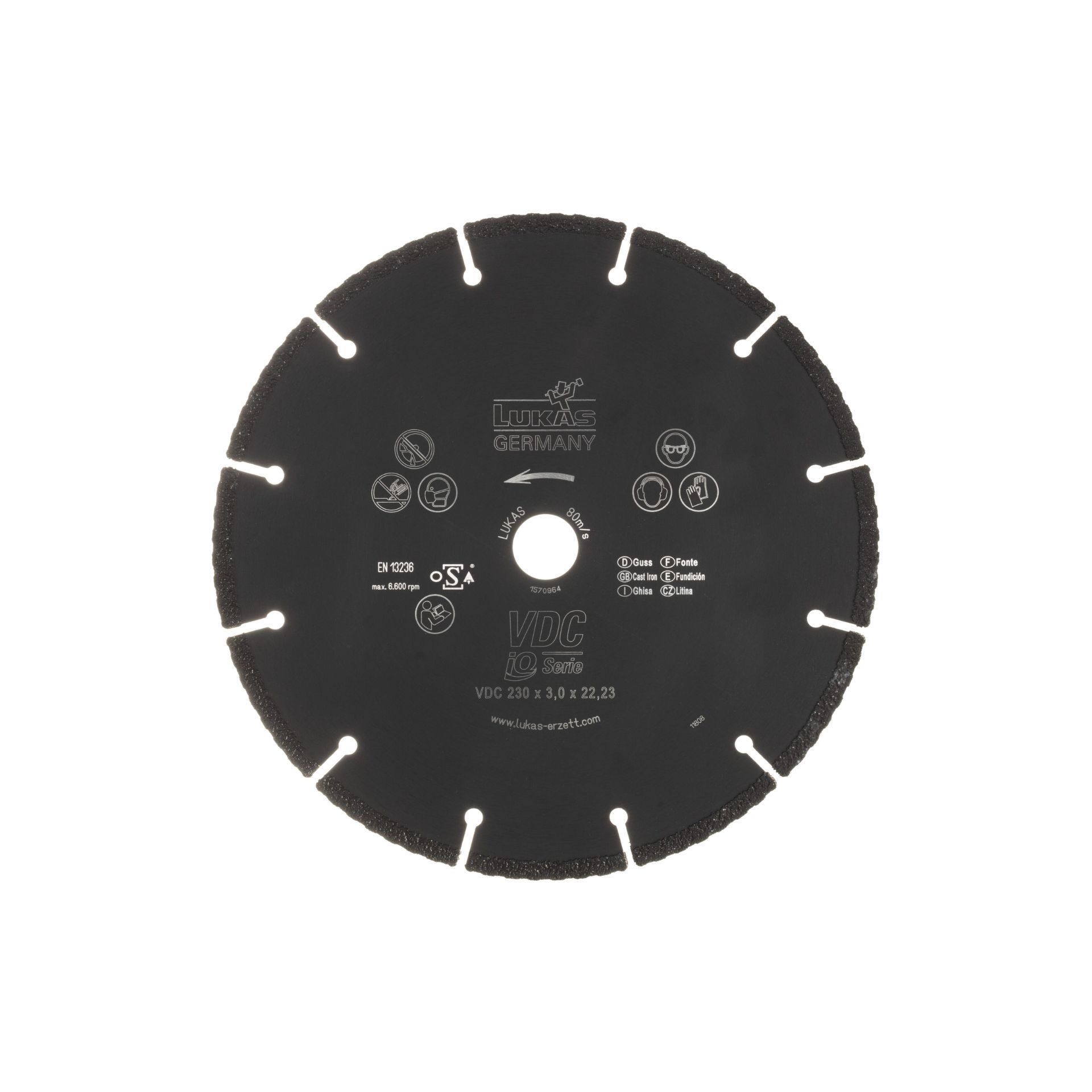 LUKAS VDC 115022 115x7x22,23 Disco Diamantado LUKAS VDC 115022 115x7x22,23 Disco Diamantado