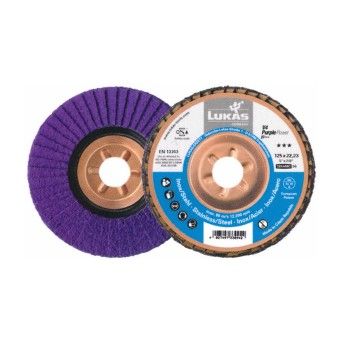 LUKAS V4 PURPLE Power 125 - Discos Lamelares para Inox (Cermico)