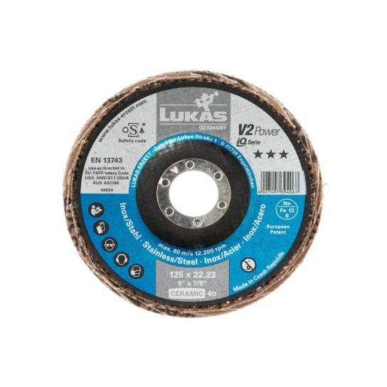 LUKAS V2 POWER 115 Ceramic 40 Disco Lamelar LUKAS V2 POWER 115 Ceramic 40 Disco Lamelar