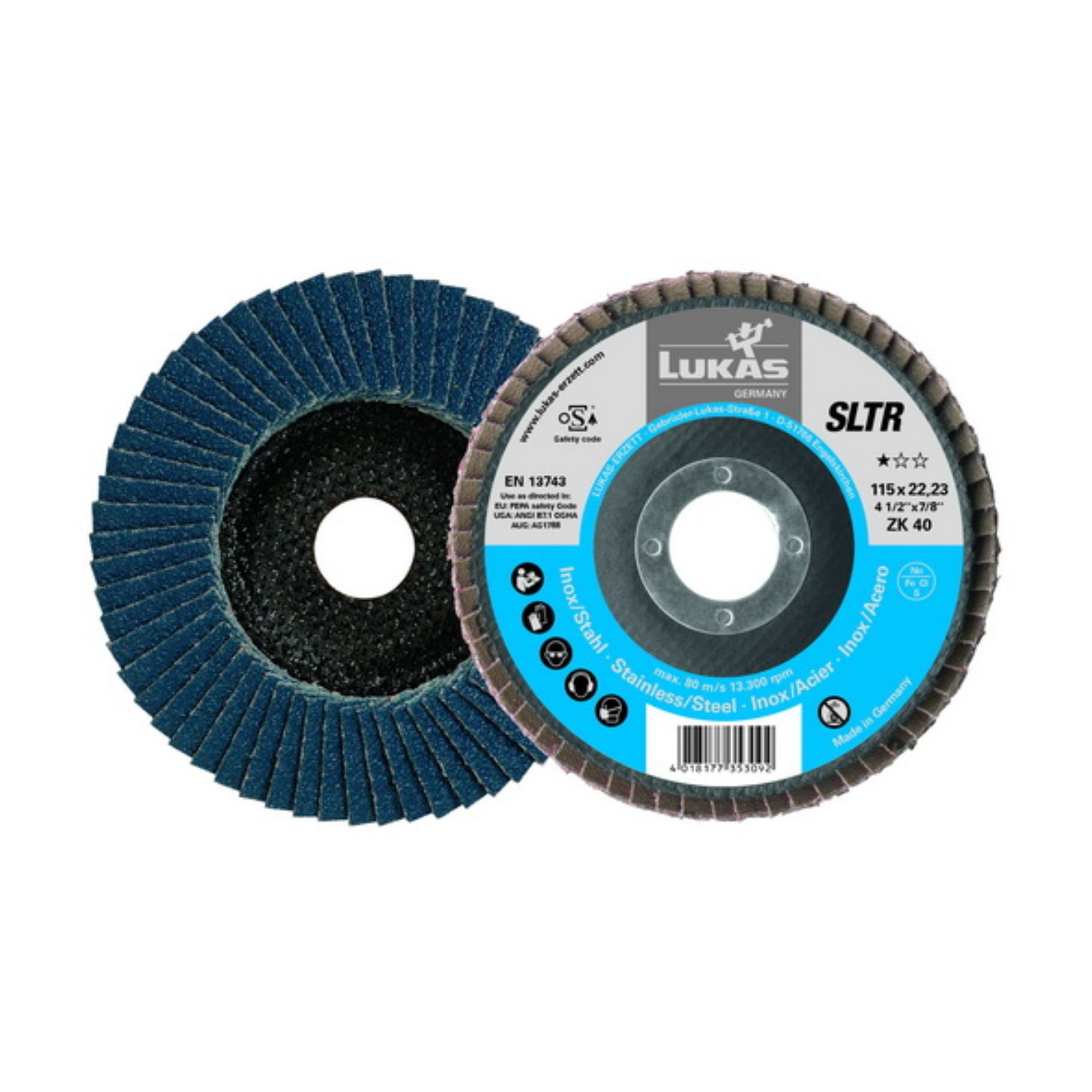 LUKAS SLTR 115 ZK - Discos Lamelares para Inox