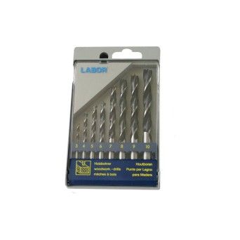 LABOR KA030057 MADEIRA Jogo 8 Brocas P/Madeira