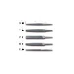 BETA Jogo de 5 limas meia-mur�as, sem punhos