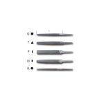 BETA Jogo de 5 limas bastardas, sem punhos