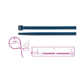 BETA Abra�adeiras em nylon, cor azul, detect�vel por detector de metais