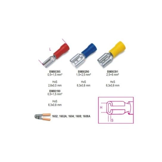 BETA Terminais pr�-isolados r�pidos f�mea