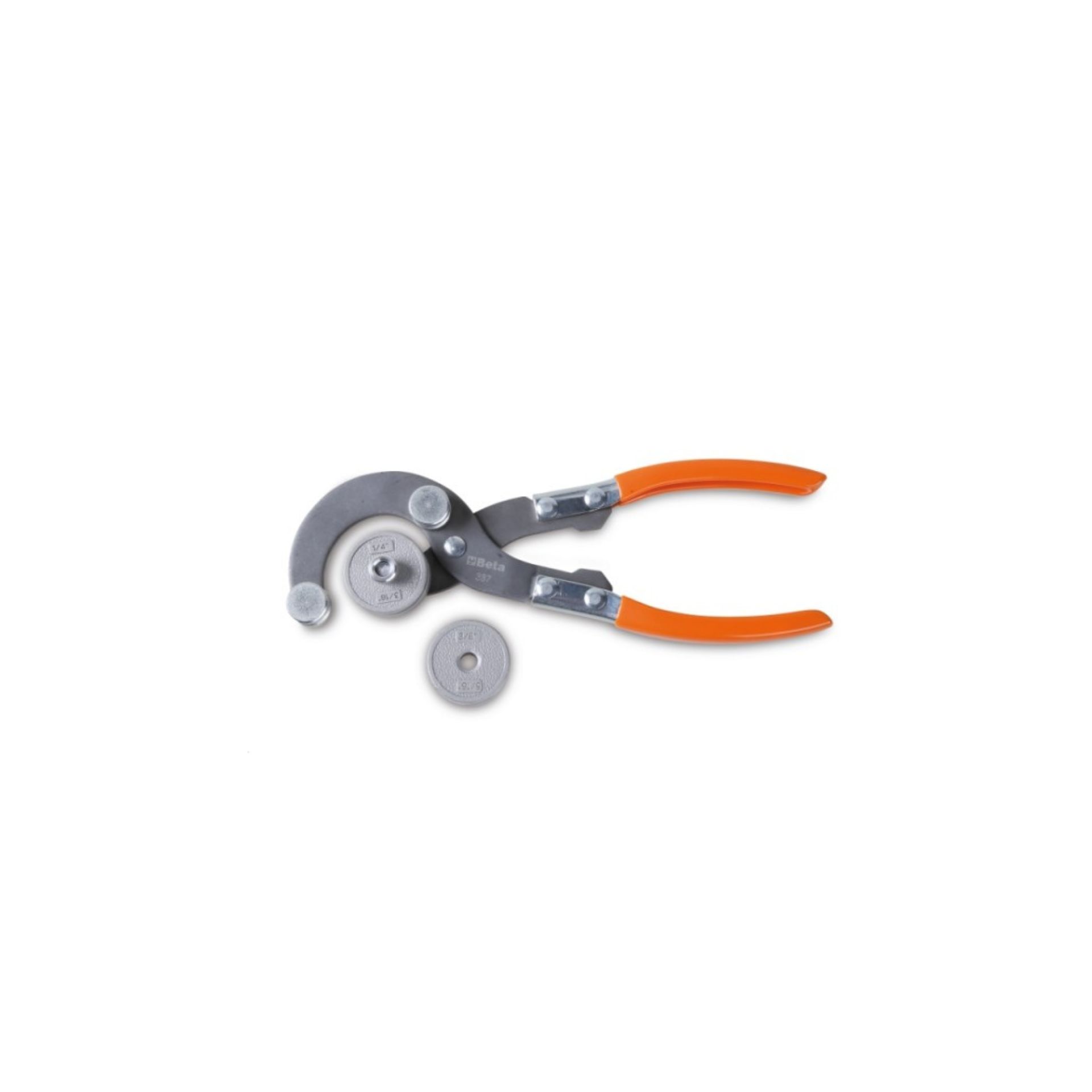 BETA Alicate dobra-tubos para cobre e metal não ferroso, com matrizes intercambiáveis 3/16 BETA Alicate dobra-tubos para cobre e metal não ferroso, com matrizes intercambiáveis 3/16