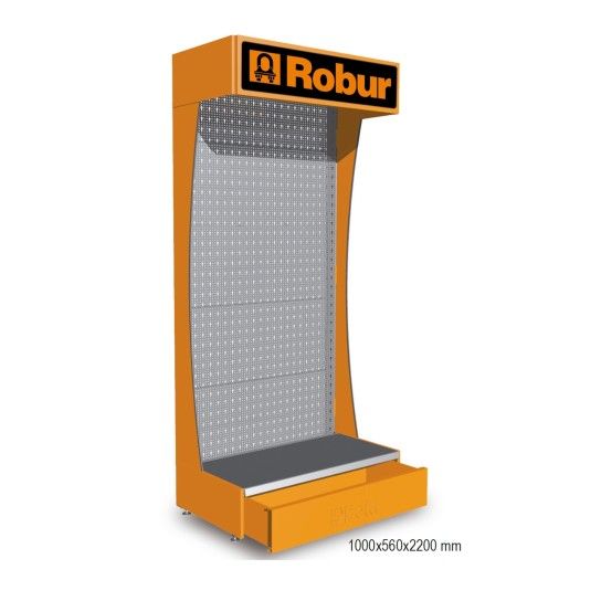 BETA Expositor de parede Robur, vazio